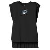 Women's Flowy Muscle Tee With Rolled Cuffs Thumbnail