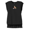 Women's Flowy Muscle Tee With Rolled Cuffs Thumbnail