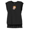 Women's Flowy Muscle Tee With Rolled Cuffs Thumbnail