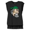 Women's Flowy Muscle Tee With Rolled Cuffs Thumbnail