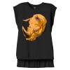Women's Flowy Muscle Tee With Rolled Cuffs Thumbnail
