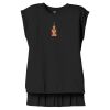 Women's Flowy Muscle Tee With Rolled Cuffs Thumbnail