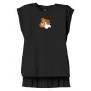 Women's Flowy Muscle Tee With Rolled Cuffs Thumbnail
