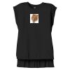 Women's Flowy Muscle Tee With Rolled Cuffs Thumbnail