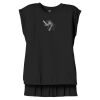 Women's Flowy Muscle Tee With Rolled Cuffs Thumbnail