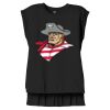 Women's Flowy Muscle Tee With Rolled Cuffs Thumbnail