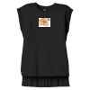 Women's Flowy Muscle Tee With Rolled Cuffs Thumbnail