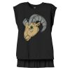 Women's Flowy Muscle Tee With Rolled Cuffs Thumbnail