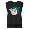 Women's Flowy Muscle Tee With Rolled Cuffs Thumbnail