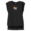 Women's Flowy Muscle Tee With Rolled Cuffs Thumbnail