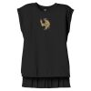Women's Flowy Muscle Tee With Rolled Cuffs Thumbnail