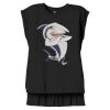 Women's Flowy Muscle Tee With Rolled Cuffs Thumbnail