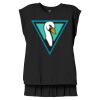 Women's Flowy Muscle Tee With Rolled Cuffs Thumbnail