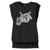 Women's Flowy Muscle Tee With Rolled Cuffs Thumbnail