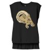 Women's Flowy Muscle Tee With Rolled Cuffs Thumbnail