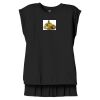 Women's Flowy Muscle Tee With Rolled Cuffs Thumbnail