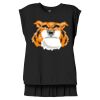 Women's Flowy Muscle Tee With Rolled Cuffs Thumbnail