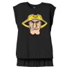 Women's Flowy Muscle Tee With Rolled Cuffs Thumbnail