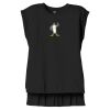 Women's Flowy Muscle Tee With Rolled Cuffs Thumbnail