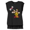 Women's Flowy Muscle Tee With Rolled Cuffs Thumbnail