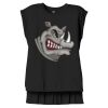 Women's Flowy Muscle Tee With Rolled Cuffs Thumbnail
