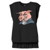 Women's Flowy Muscle Tee With Rolled Cuffs Thumbnail