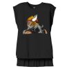 Women's Flowy Muscle Tee With Rolled Cuffs Thumbnail