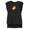 Women's Flowy Muscle Tee With Rolled Cuffs Thumbnail