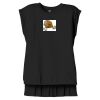 Women's Flowy Muscle Tee With Rolled Cuffs Thumbnail