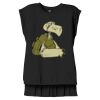 Women's Flowy Muscle Tee With Rolled Cuffs Thumbnail
