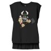 Women's Flowy Muscle Tee With Rolled Cuffs Thumbnail