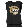 Women's Flowy Muscle Tee With Rolled Cuffs Thumbnail