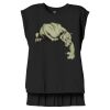 Women's Flowy Muscle Tee With Rolled Cuffs Thumbnail