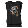 Women's Flowy Muscle Tee With Rolled Cuffs Thumbnail