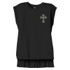 Women's Flowy Muscle Tee With Rolled Cuffs Thumbnail