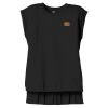 Women's Flowy Muscle Tee With Rolled Cuffs Thumbnail