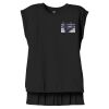 Women's Flowy Muscle Tee With Rolled Cuffs Thumbnail