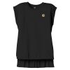Women's Flowy Muscle Tee With Rolled Cuffs Thumbnail