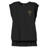 Women's Flowy Muscle Tee With Rolled Cuffs Thumbnail