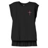 Women's Flowy Muscle Tee With Rolled Cuffs Thumbnail