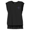 Women's Flowy Muscle Tee With Rolled Cuffs Thumbnail
