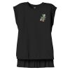 Women's Flowy Muscle Tee With Rolled Cuffs Thumbnail