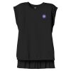 Women's Flowy Muscle Tee With Rolled Cuffs Thumbnail