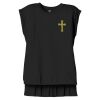 Women's Flowy Muscle Tee With Rolled Cuffs Thumbnail