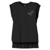 Women's Flowy Muscle Tee With Rolled Cuffs Thumbnail