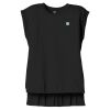 Women's Flowy Muscle Tee With Rolled Cuffs Thumbnail