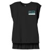 Women's Flowy Muscle Tee With Rolled Cuffs Thumbnail