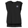 Women's Flowy Muscle Tee With Rolled Cuffs Thumbnail