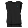Women's Flowy Muscle Tee With Rolled Cuffs Thumbnail