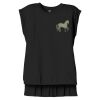 Women's Flowy Muscle Tee With Rolled Cuffs Thumbnail